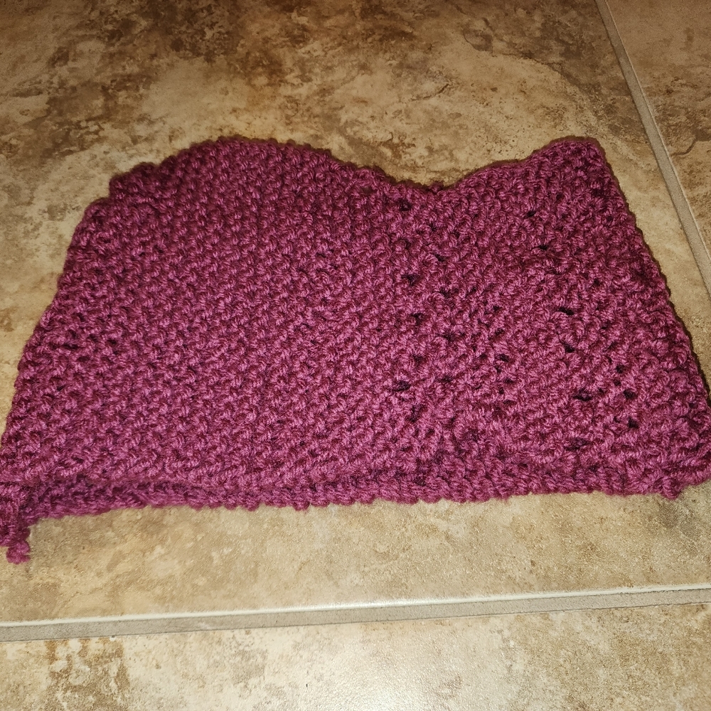 Burgundy headband ear warmer